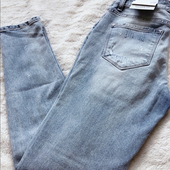 Kancan Paint-Splattered Distressed Denim - Picture 2 of 3